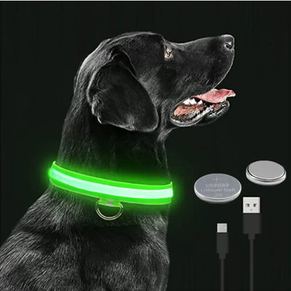 Led Glowing Adjustable Dog Collar